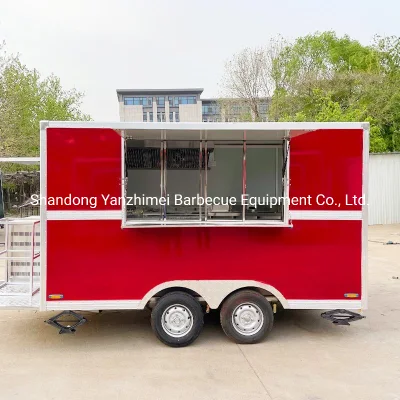 Hot Sale Mobile Food Trailer Cooking Truck Hot Dog Cart