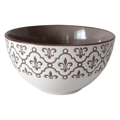 Western Ceramic Cookware Equator Jungle Series Tableware Set Bone China Bowls and Plates Porcelain Dinner Set