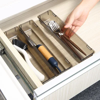 House Compact Cutlery Knife Tray Multifunctional Tableware Storage Plastic Kitchen Utensil Drawer Organizer