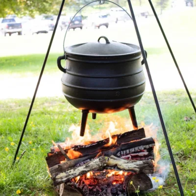 Factory Supply Cookware South Africa Cooking Outdoor Camp Stew Soup Pot Cast Iron Potjie Metal Enamel Cast Iron Cauldron