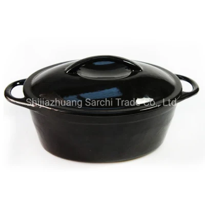 Hot Sale Oval Cast Iron Stockpot Casserole Dish