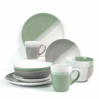Luxury Western Ceramic Cookware Tableware Set Bowls and Plates Dinner Set