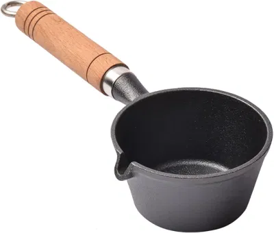 Factory Directly Kitchen Ware Vegetable Oil Small Cookware Cast Iron Non Stick Frying Pan Set with Wooden Handle