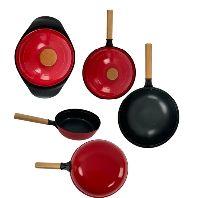 Wholesale Kitchen Non Stick Enamel Cooking Pots and Pans Sets Casserole Cast Iron Cookware Sets