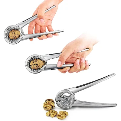 New Design Kitchen Gadgets Almond Walnuts Clip Zinc Alloy Kitchen Nutcracker Nut Cracker Opener Tool Opener for Cracking Nuts