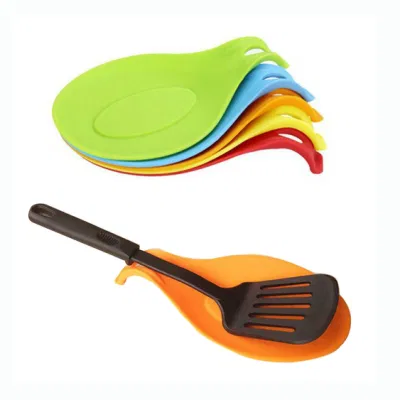 Multi-Function Suction Cup Cooking Spoon Holder Silicone for Kitchen Tools Utensil Rest Parts