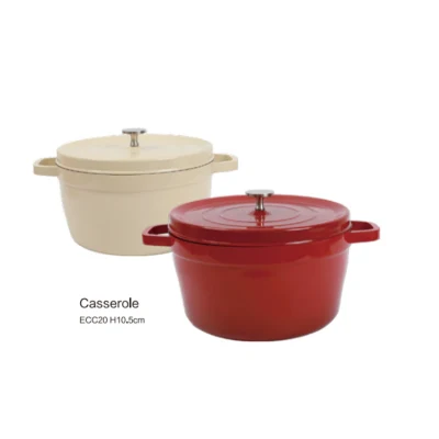 Factory Customized Various Color Set Wholesale Kitchen Enamel Cookwares Cooking Pot Cast Iron Cookware Casserole