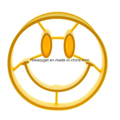 Egg Mold Breakfast Mold Smile Shaped Pancakes Silicone Smiley Face Shape Bakeware Kitchen Cooking Tools for Kid (Smile Face) Esg10683