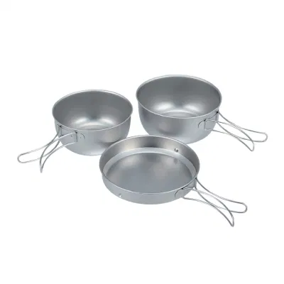 Special Offer Price Cookset Outdoor Cooking Titanium Pots Pan Camping Cookware Set
