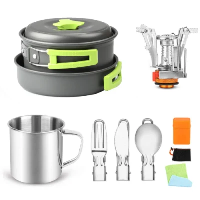 Portable Outdoor Camping Cookware Cooking Utensils Set Ci23755