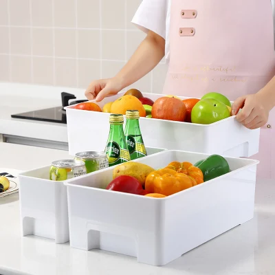 Pet Storage Organizer for Kitchen Accessories Food Drinks Snacks 3 PCS Set Plastic Organizer Bin for Kitchen