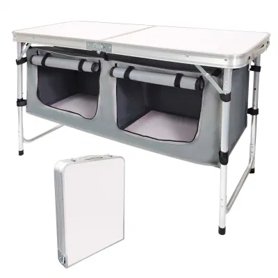 Hot Sale Foldable Picnic Table Outdoor Camping Kitchen Portable Outdoor Aluminum Camping Kitchen