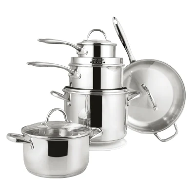 5 PCS Cooking Pot Set Non Stick Frypan Casserole Nonstick Cookware Set Pots and Pans
