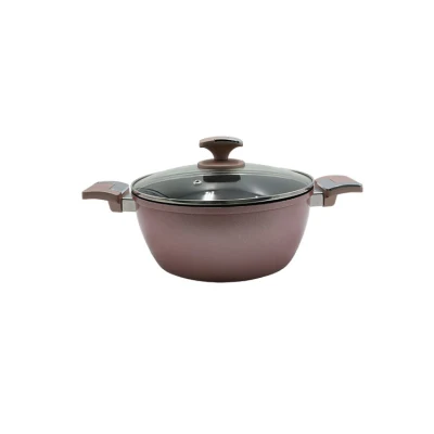New Design Aluminum Pressed Cookware Pot Set Free Oil and Eco-Friendly Ceramic Cookware Sets with Ss Handle and Silicone