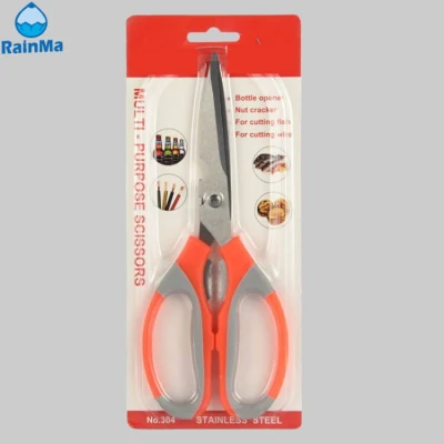 Factory Selling High-Quality Kitchen Scissors Environmental Protection Plastic Handle Multifunctional Scissors
