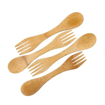 Zero-Waste Wooden Spork Bamboo Cutlery Environmental Tableware