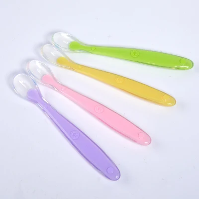 Baby Utensils Toddler Feeding Silicone Baby Training Spoons for Kids