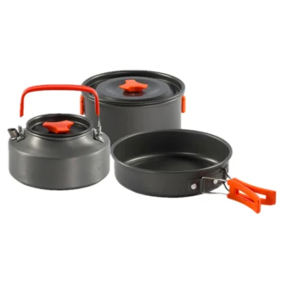 Outdoor Portable Cooking Set Foldable Camping Cookware Pot Set