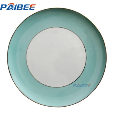 Paibee 12′′ Charger Plate Cheap Restaurant Platter Dinnerware Kitchenware Set Bone China Plate Set