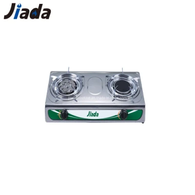 Jd-Ds066 Hot New Design Model Popular Selling Low Price Stainless Steel Table Top Electric Cast Iron Slow Double Burner Induction Gas Cooker