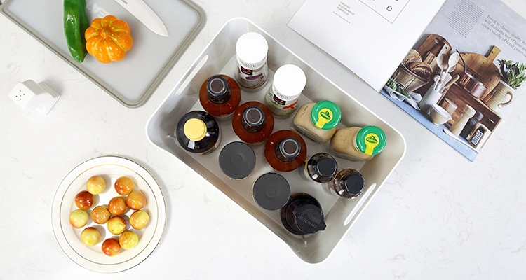 PP Kitchen Toy Books Clothes Drinks Food Fruit Organizer Kitchen Plastic Storage Basket