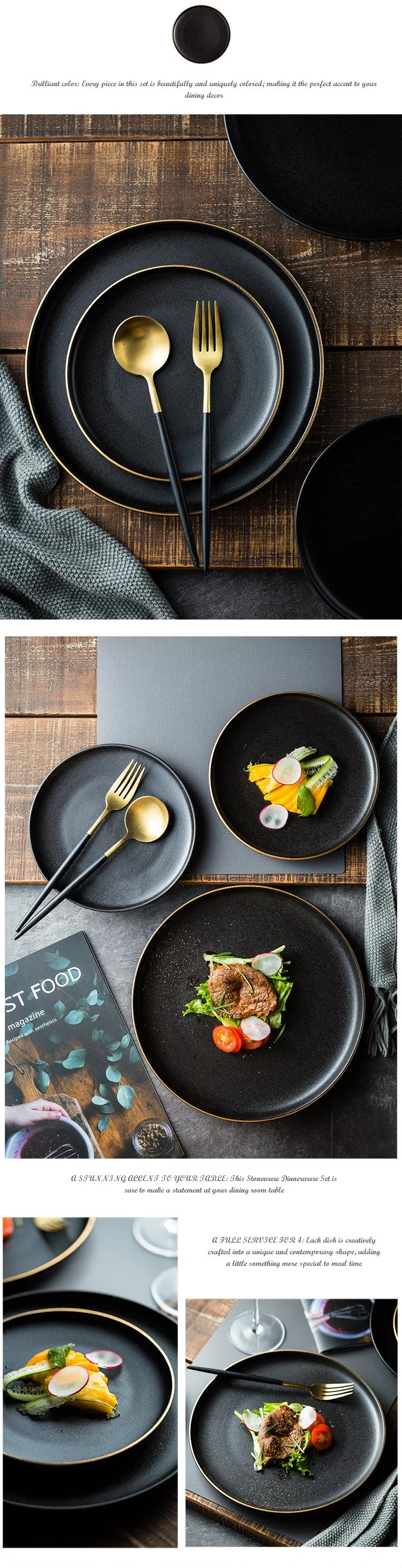 Wholesale Customized Plate Restaurant Crockery Plates Tableware for Hotel Restaurant