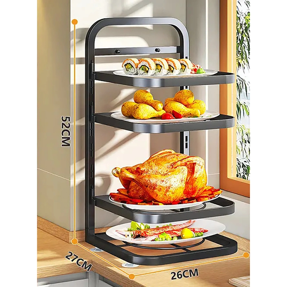Adjustable Pot Rack Multi-Layer Pan Kitchen Organizer Storage Mi25477
