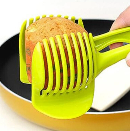 Vegetables Cutter Holder Creative Multipurpose Handheld Round Fruit Tongs Kitchen Tools Bl12262