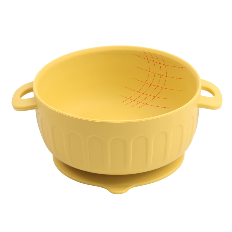 OEM ODM Silicone Baby Suction Bowl Colored Child Bowl with Lid for Home