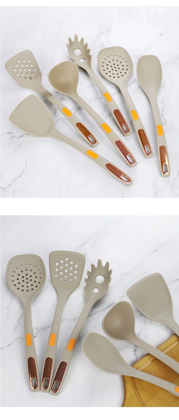 Silicone Kitchen Cooking Set for Nonstick Utensils