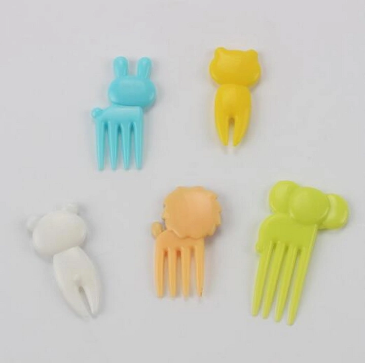 Cartoon Animal Food Grade Mini Fruit Fork for Children