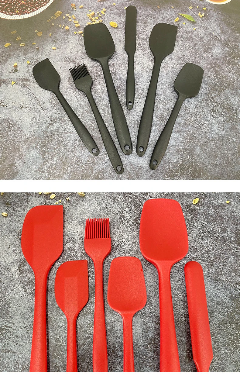 Highly Quality Kitchen Spatula Set Silicone Scrapers Spoon Non-Stick Silicone Cake BBQ Heat Resistant Cooking Baking Tools
