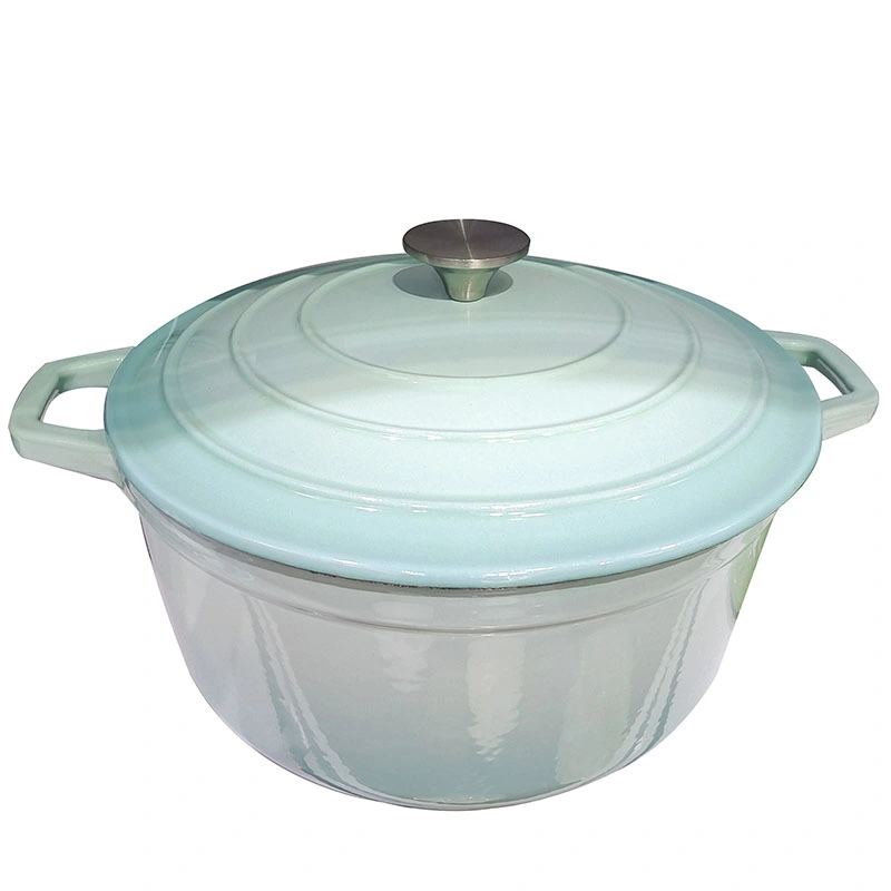 Factory Direct Sale Cooking Pot Non-Stick Enamel Cast Iron Dutch Oven Enameled Cookware Casserole 5qt