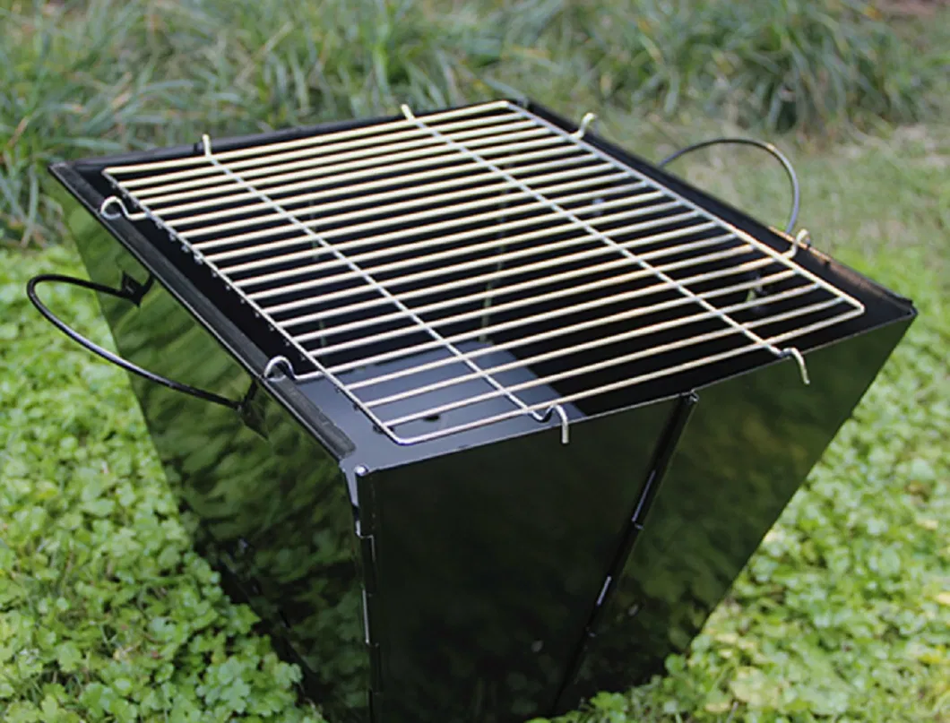 Portable Barbecue Charcoal Grill Folding Lightweight Outdoor Camping BBQ Cooking Tools Wbb18063