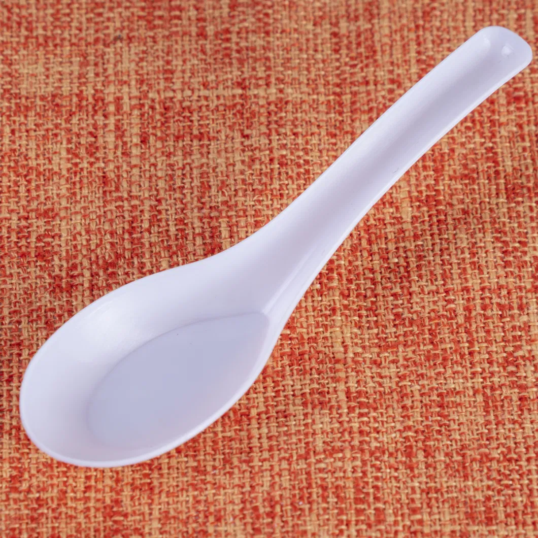 Disposable Spoon Food Grade PP Plastic Takeaway Packaged Meal Spoon Dessert Meal Spoon Tableware (F-007)