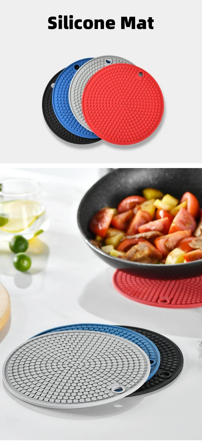 Silicone Trivets for Hot Pots and Pans Pot Holders for Kitchen Heat Resistant Clearance