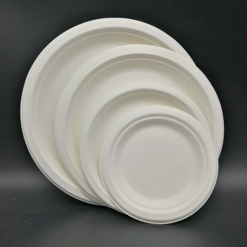 100% Environment-Friendly Biodegradable Plate Sugarcane Bagasse