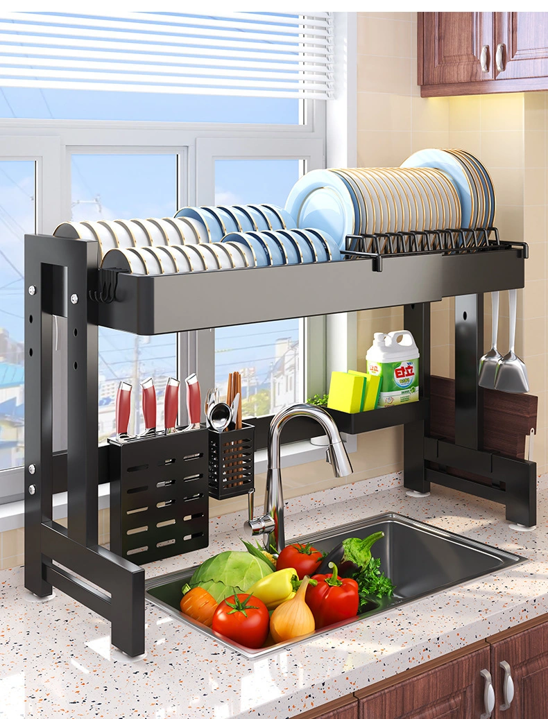 Kitchen Racks Multi Functional Sink Dish Tableware Storage Rack Kitchen Cleaning Tools Storage Rack