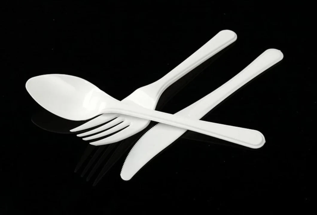 Disposable Plastic Cutlery Spoon Fork and Knife, Plastic Tableware Set