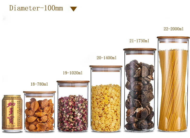 Sample Style Glass Jar Glass Bottle Container Food Storage