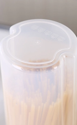 PP Kitcthen Dry Food Beans Cereal Pasta Storage Container Long Shape Clear Boxes Plastic Candy Box Dry Food Container