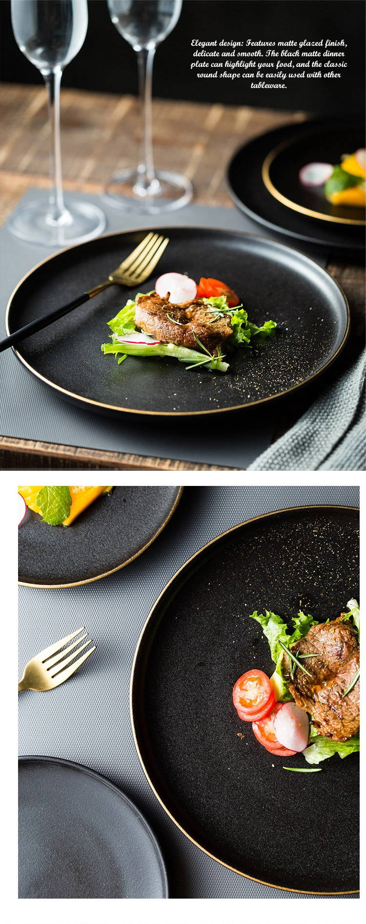 Wholesale Customized Plate Restaurant Crockery Plates Tableware for Hotel Restaurant