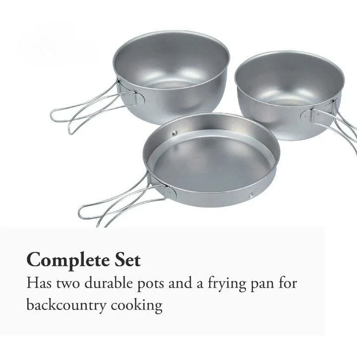 Special Offer Price Cookset Outdoor Cooking Titanium Pots Pan Camping Cookware Set