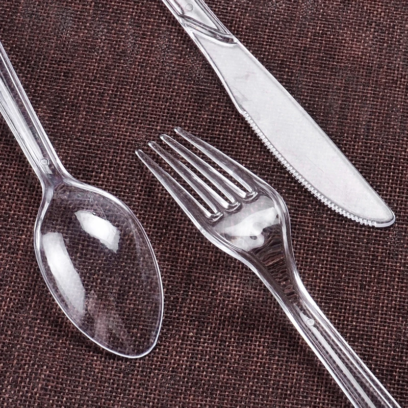 Disposable Tableware Individually Packaged Disposable Plastic Thickened Knife Fork and Spoon Sets