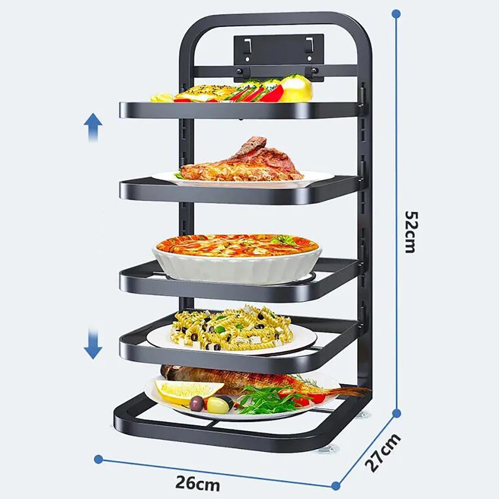 Adjustable Pot Rack Multi-Layer Pan Kitchen Organizer Storage Mi25477