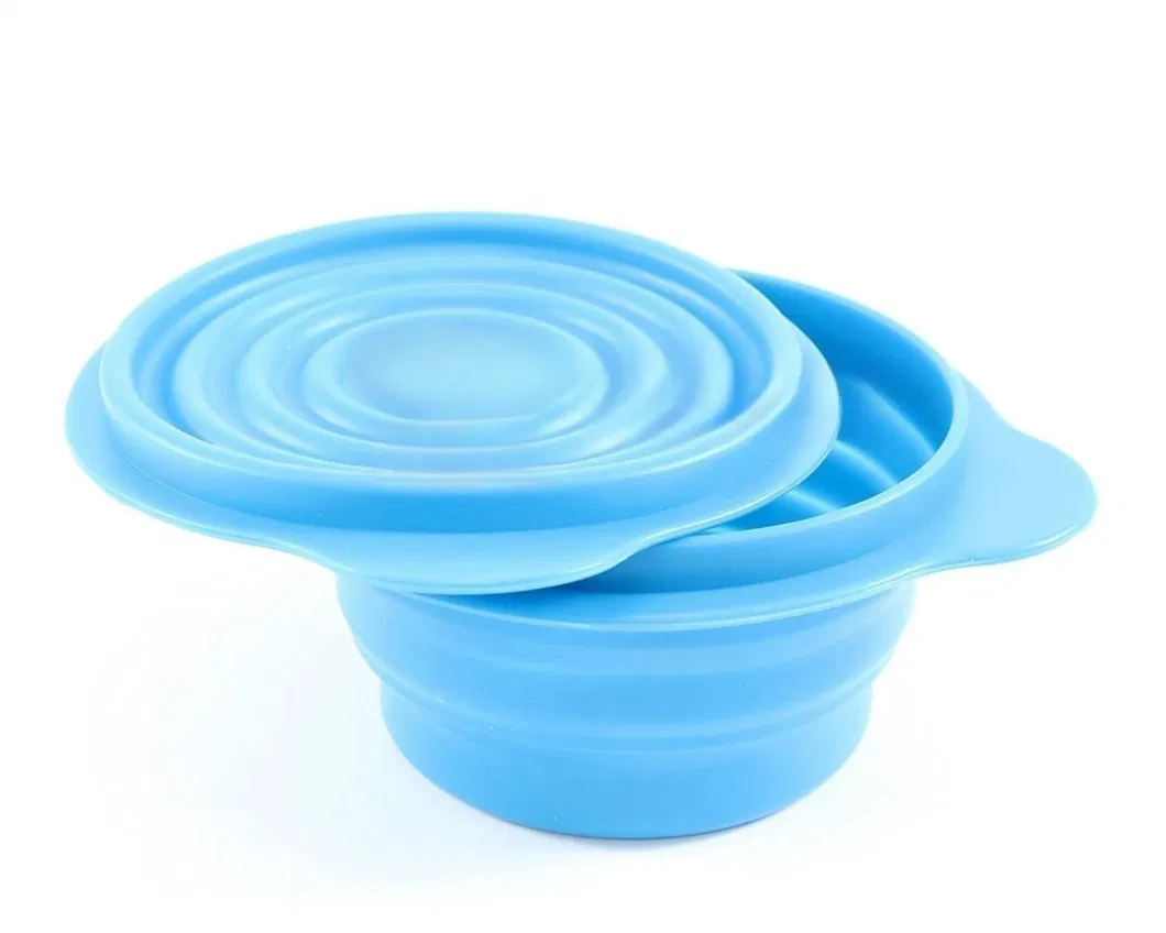 Wholesale Creative Silicone Foldable Portable Baby Bowl with Lid