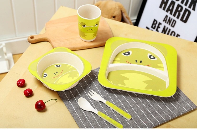 Amazon Wholesale Tableware Set Plate Children Gift Melamine Dinner Set for Kids
