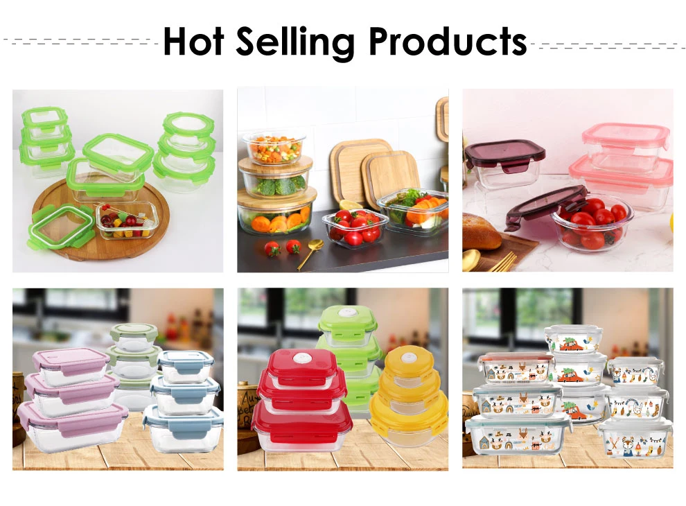 Factory Stock Solid Color Borosilicate Glass Baking Bowl Heat Resistant Bakeware