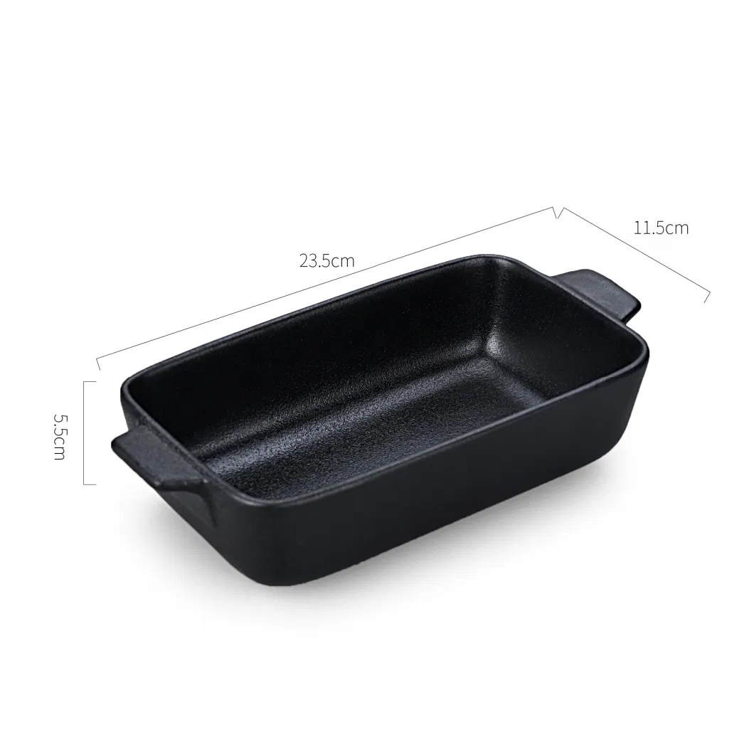 Healthy Rectangular Shaped Bakeware Casserole Dish Ceramic Oven Baking Pan Set