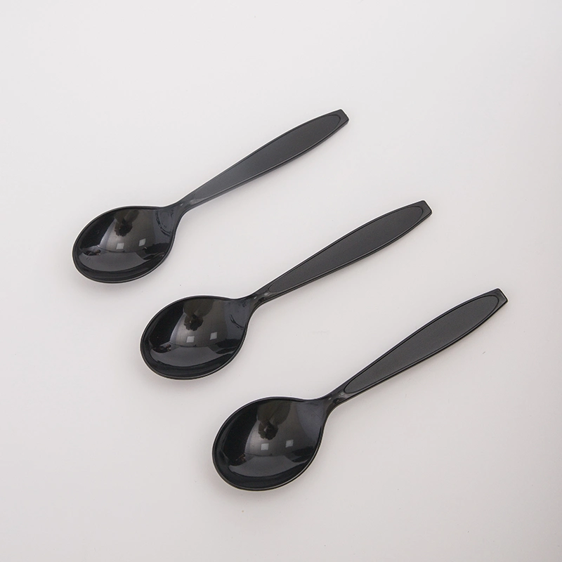 Disposable Plastic Cutlery Manufactures Bulk Pack Tableware Soupspoon PP Cornstarch